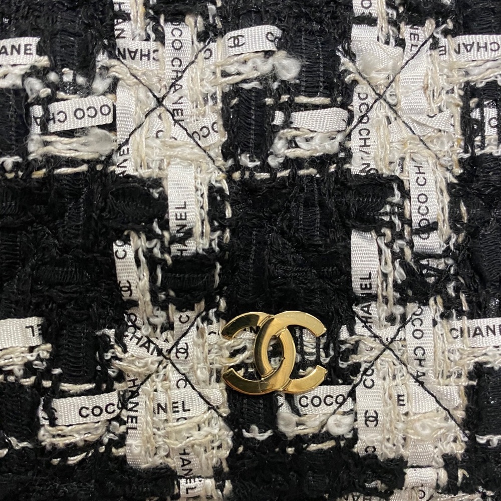 Chanel Tweed Houndstooth Ribbon Woc - Picture 14 of 14
